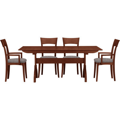 Sarah Solid Wood Top Four Leg Dining Set
