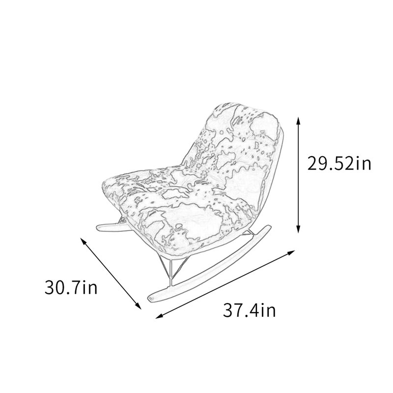 Chaise berçante de loisirs pour balcon