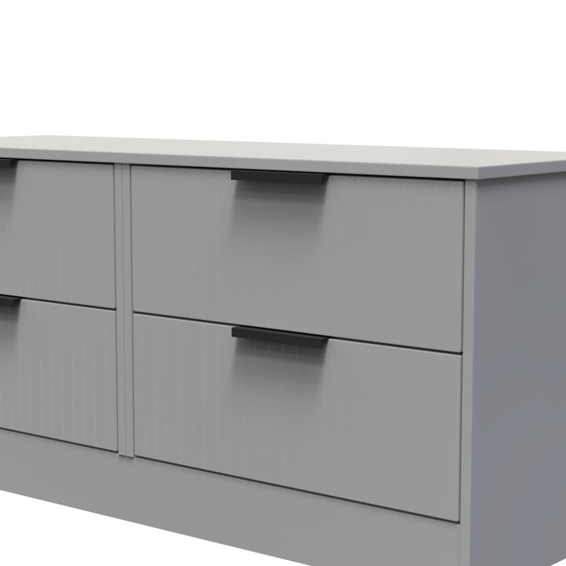 Berklie 4 Drawer Bed Box (Ready Assembled), Dusk Grey