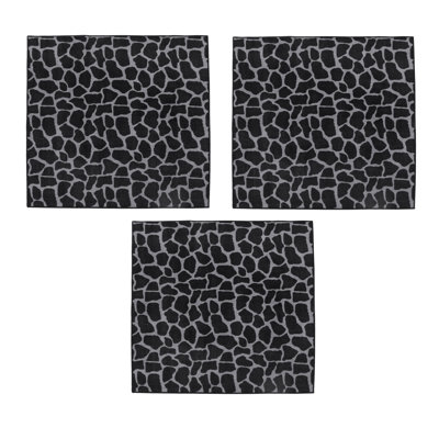 Tapis noir / gris Badarjahan