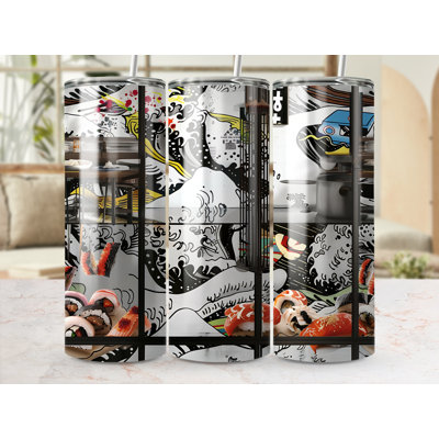 Choose Handmade Tumblers 591 mL Vacuum Insulated Stainless Steel (18/8) Travel Tumbler with Straw