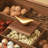 Black Walnut Wood Snack Serving Tray, 9 Compartments Glass Lid Organizer for Candy, Nuts, Chips.