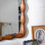 Miroir de 36,02 po Mid-Century Modern Swirl