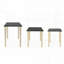 Ensemble de 3 tables d'appoint, L: 25 x 15,5 x 21 po, M: 20 x 15 x 18,5 po, S: 14 x 14 x 16,5 po