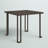Montreal Solid Wood Top Metal Base Dining Table
