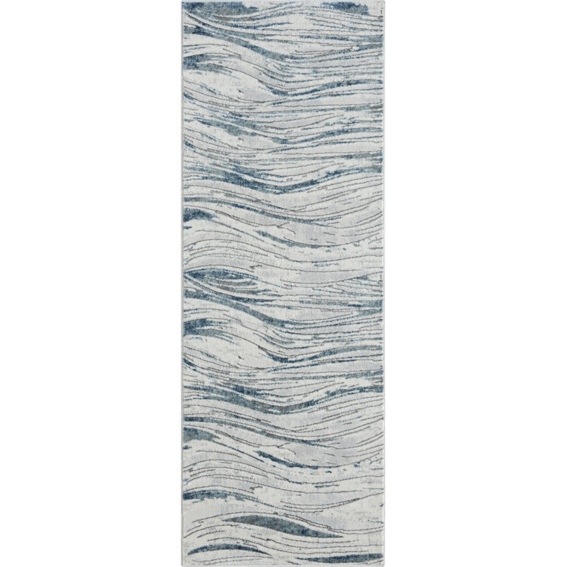 Siegulf Abstract Indoor Rug, Runner 2'7" x 7'2"