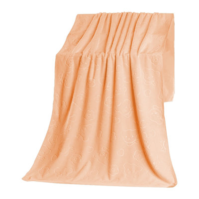 Bath Towels2pcs Fine Fiber Embossed Teddy Bear Towel Strong Water Absorption Soft And Thick Towel