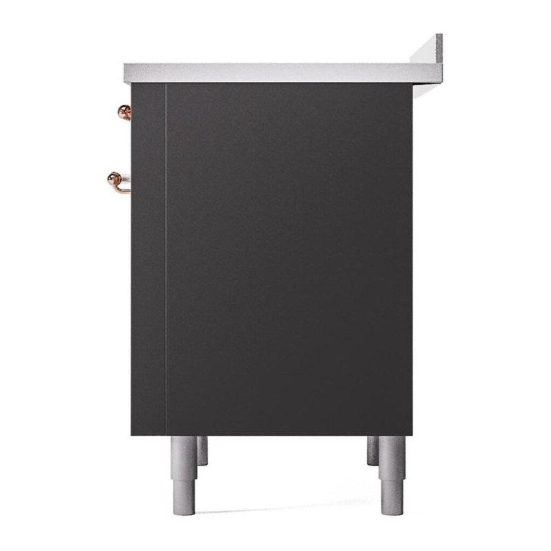 ILVE Nostalgie II 36 in Induction Range, Graphite Matte/Copper