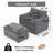 Space-saving Chenille Recliner With Ottoman, Modern Style For Home