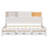 Twin Size Wooden Daybed With 3 Storage Drawers, Upper Soft Board, Shelf, And A Set Of Sockets And USB Ports, White