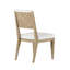 Chaise d'appoint rembourrée blanche Garrison