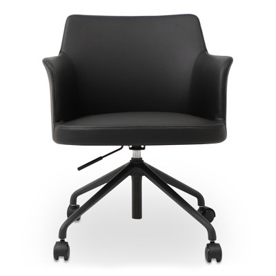 Pilpel Office Chair PVC Black by AllModern