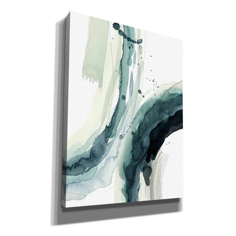 «Profondeur II» par Grace Popp, art mural sur toile, H 16 po x l 12 po x P 0,75 po