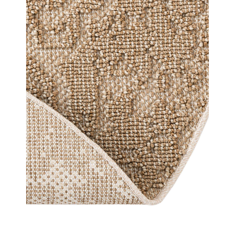 Indoor/Outdoor Traditional Area Rug, Round 5'3"