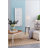 24 Inch X 60 Inch Distressed White Floor Mirror, Full Body Reflection For Elegant Home Decor