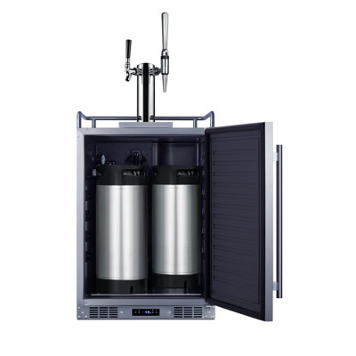 Summit Appliance 5.6 Cubic Feet Stainless Steel Outdoor Dual Tap with