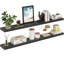 Tablettes flottantes Miami, 60 po de long, tablettes murales robustes en bois-128803167-111448272