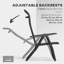 Set of 2 Outdoor Wicker Folding Chairs with Adjustable Backrest