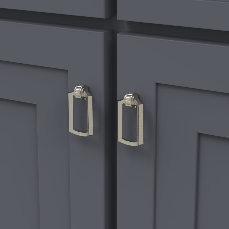 Bijou Astoria Collection Ring Pull - 3-1/8 " x 1-3/4 " Cabinet Pull - Traditional Hardware for Drawers & Cabinets