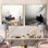 «Grey Lonely Vessel Boating I» - ensemble d'art mural sur toile bord de mer