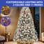Arbre de Noël enneigé 9 pi-1709489115