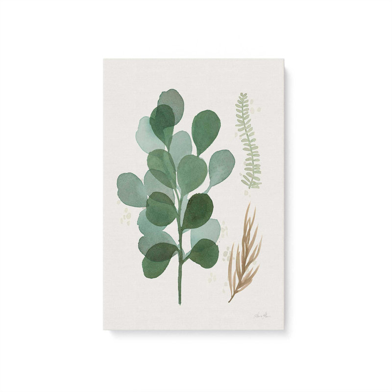 «Earthy Greens in Bloom II», toile tendue, H 12 po x l 8 po