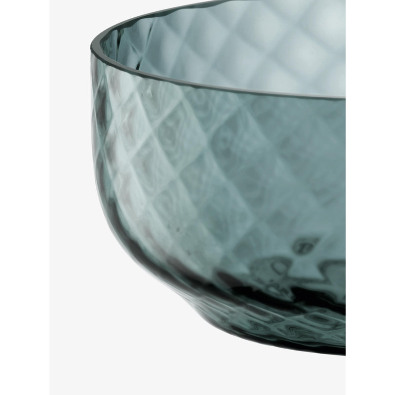 Dapple Glass Fruit Bowl, Water Blue