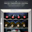 Ivation Single Zone 17.3'' Freestanding 12 Bottle Wine Refrigerator