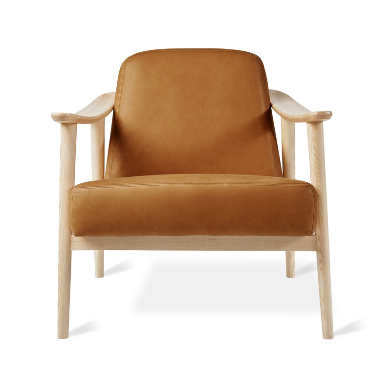 Chaise baltique, Cuir Tucson Sienna, Natural Ash