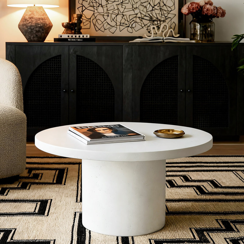 31.5” Pedestal Round Coffee Table