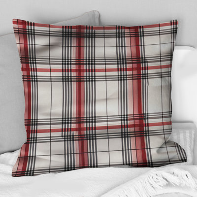 Coussin Rustic Farmhouse Plaid