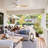 56" 3-Blade White Modern LED Ceiling Fan Light With Remote Control
