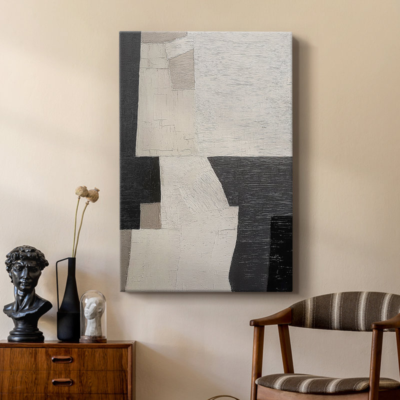 Série ABSTRACT DCLVII - Toile tendue avec châssis Premium - Prêt à être accroché