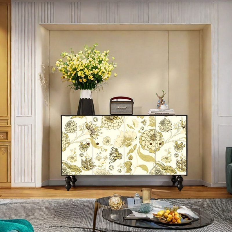Armoire de rangement grande capacité avec cadre en pin