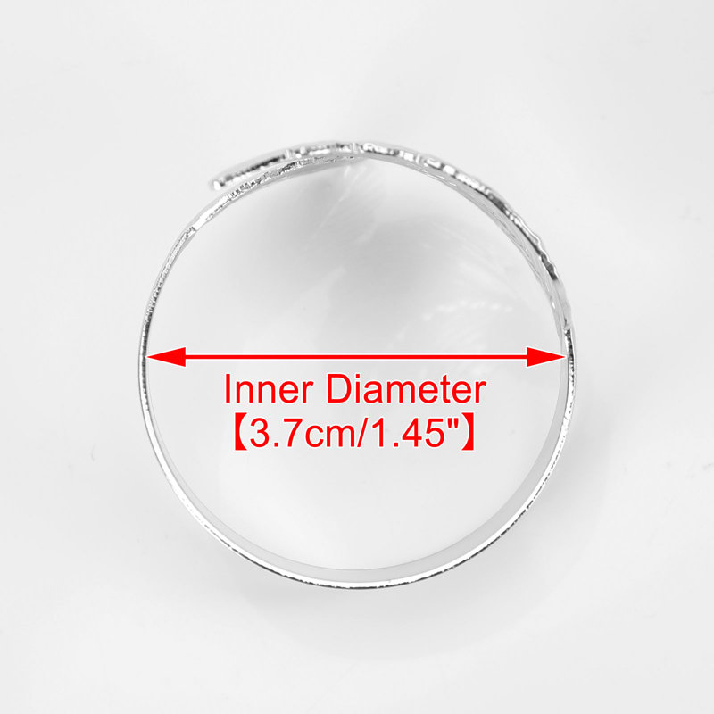 Metal Napkin Ring, 12, Silver