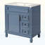 Armoire de rangement moderne avec lavabo en céramique, 2 tiroirs et tablette réglable-118547473