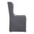 Baxter Concrete Veneer Top Dining Table And Slipcovered Wingback Parson Chairs Set - Full Concrete Veneer Top Table, Fabric Cover Chairs-96220401