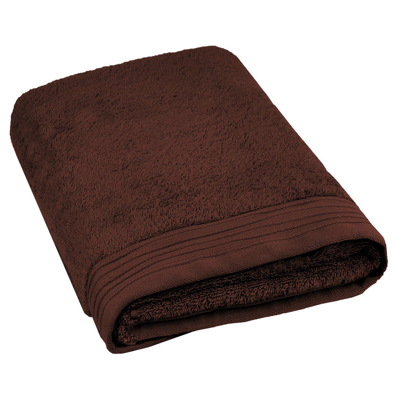 Cecille Midweight Bath Sheet, Chocolate 