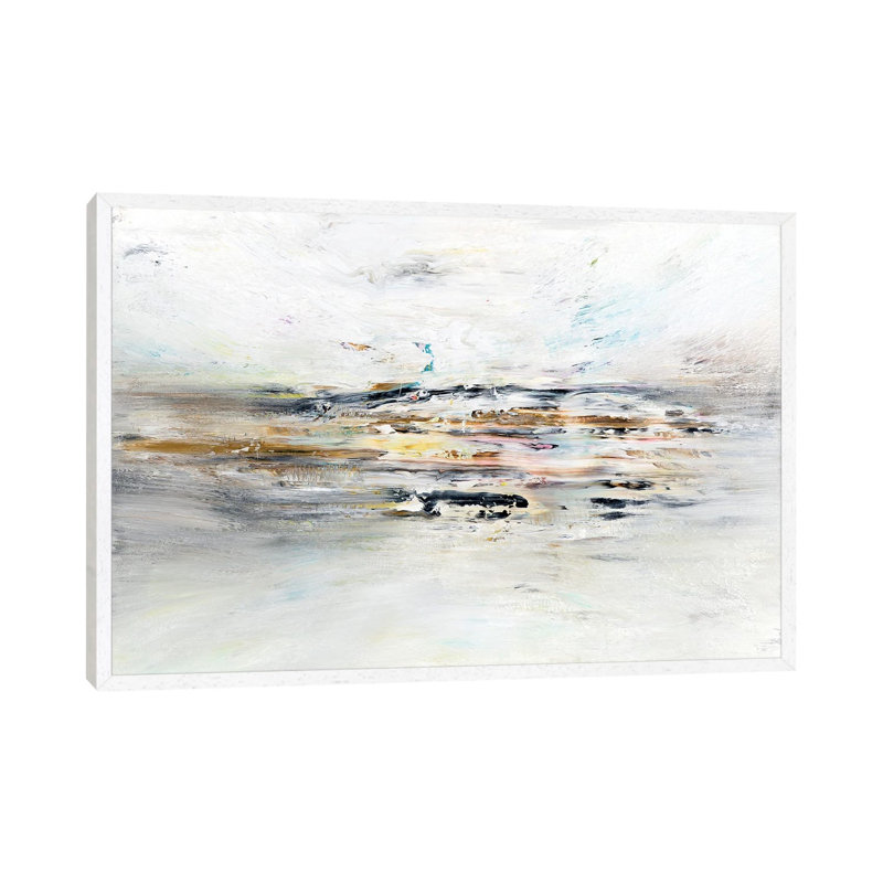 Fruitful Plains Through The Fog by Radek Smach - Gallery-Wrapped Canvas Giclée on Canvas, White Framed