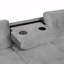 Canapé modulaire Basic, canapé moderne de 105 po avec repose-pieds avec rangement, canapé en L avec 2 coussins décoratifs et porte-gobelets, canapé avec méridienne réversible