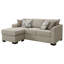 Bevis Upholstered Sleeper Sectional Chaise Sofa Camel-338241225