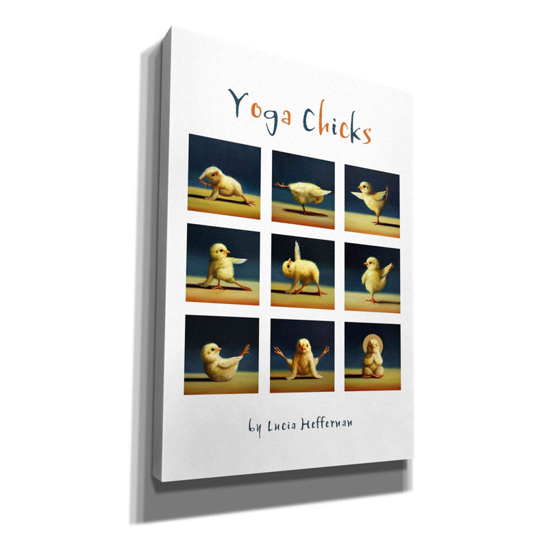 «Yoga Chicks Collage» par Lucia Heffernan - reproduction, H 26 po x l 18 po
