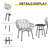 Outsunny 3 Piece Patio Set