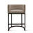 Upholstered Counter Stool with Metal Frame-583255780