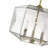 Iroha 3 - Light Brass Geometric Pendant