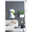 Miroir arqué noir avec cadre en métal robuste pour cadre de décoration de hall d'entrée de chambre à coucher, convient à différentes pièces