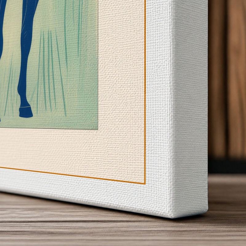 Standing Horse Minimalist - Wrapped Canvas, 24x16 - 61.0 x 40.6 cm, White Border