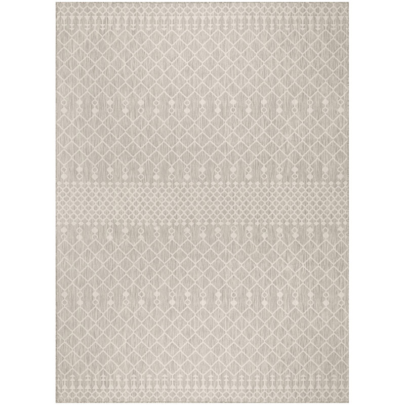  Positano 12' x 15' Light Grey Modern Rug, Light Gray, Rectangle 12' x 15'