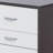 White and Black 3-drawer Rectangular Accent Table