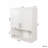 Double Door Bathroom Vanity Mirror Cabinet, Built-In Tissue Slot Multifunctional Storage Cabinet